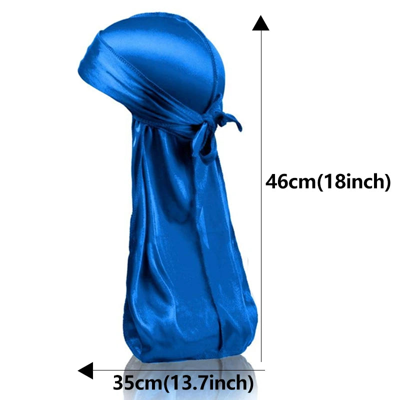 1-4 pièces nouveau soie Durag Bandana Turban chapeau hommes respirant !