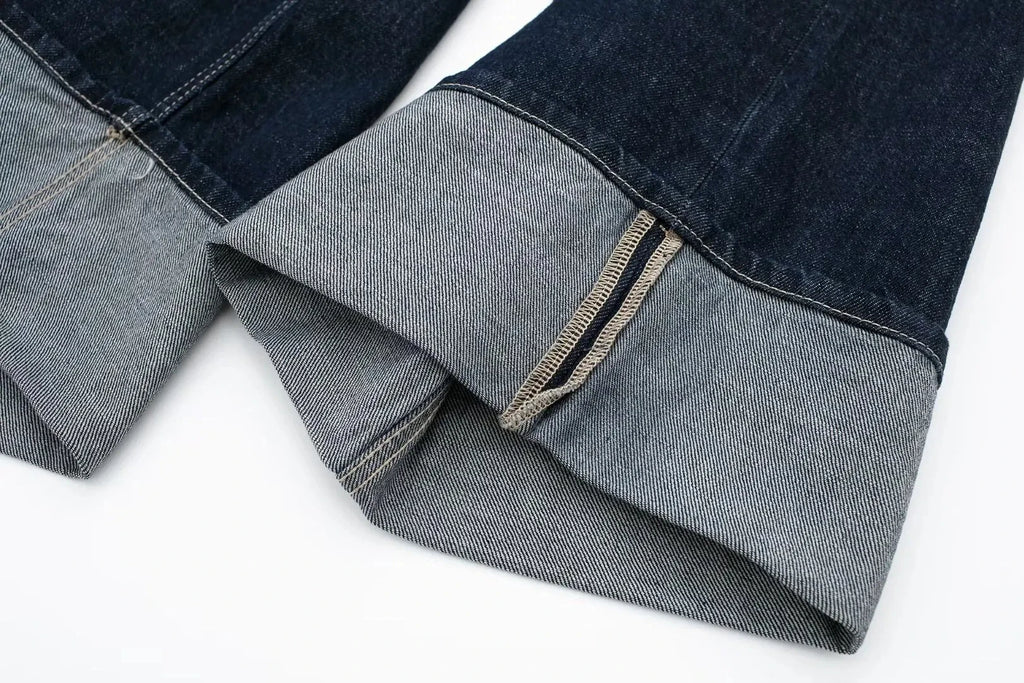 HH femmes mode Denim ensemble décontracté revers à manches longues veste courte boutons femme Vintage jambe large jean ample pantalons longs
