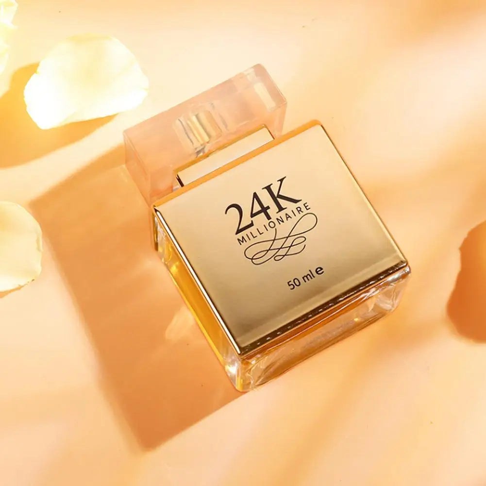 Parfum pour femme 24K Pure Gold, parfums sucrés, fragrance longue tenue, eau de parfum fruitée, eau de parfum aux fleurs d'orange
