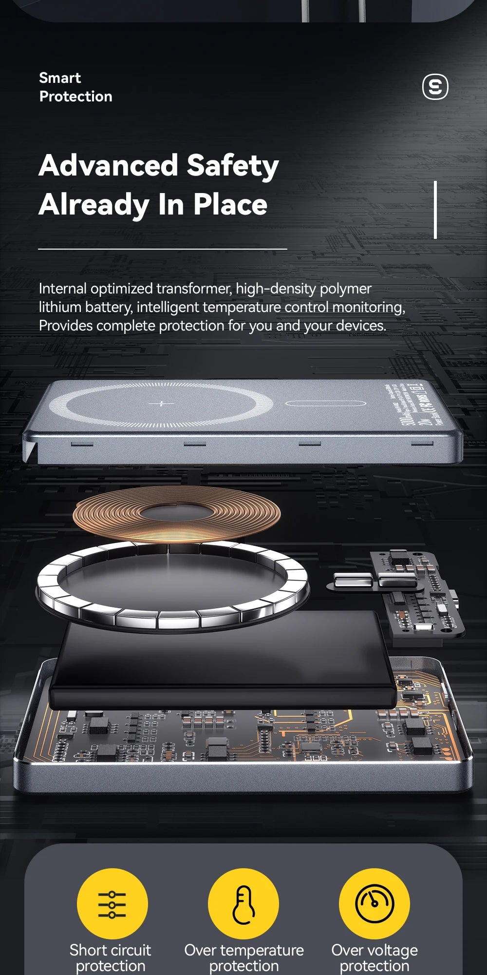 Essager-Batterie externe magnétique sans fil mince, 20W, 5000mAh, charge rapide, portable, Magsafe, iPhone 16, 15, 14, 13