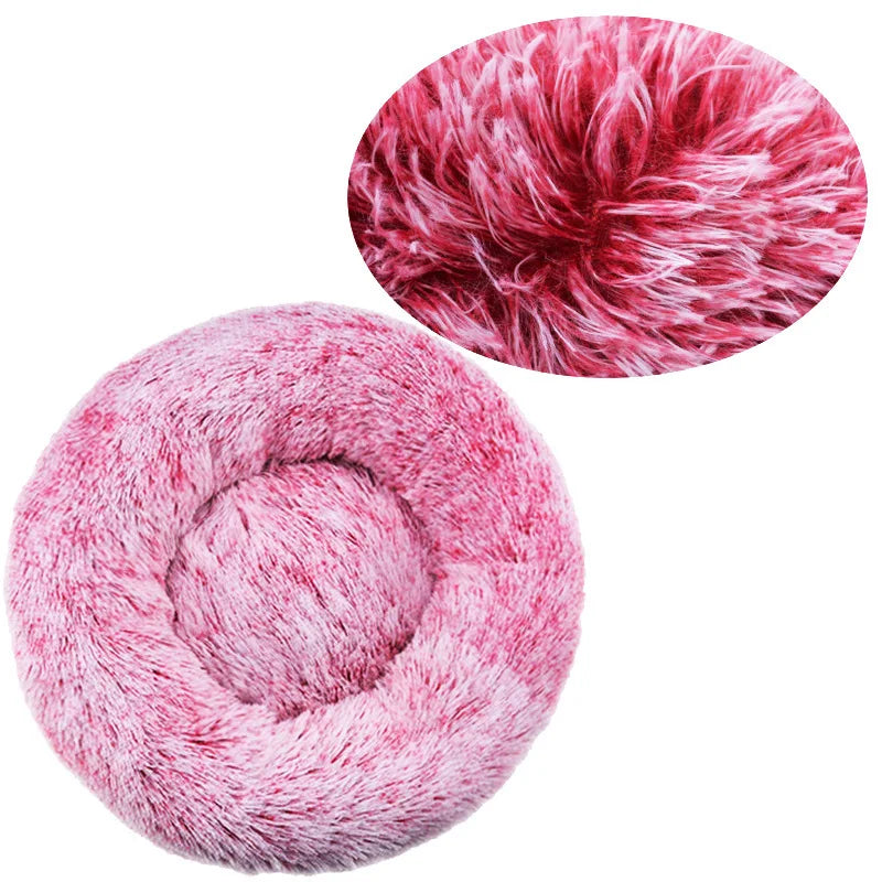 Lit rond pour animaux de compagnie, 40 à 90cm, 6 tailles, pour grand chien, lit Super doux pour chats & chiens