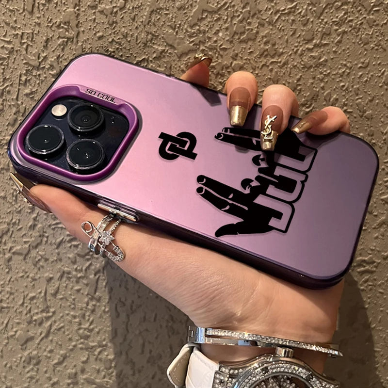 Coque Rappeur JuL C'est Pas Des Lol pour iPhone 17 16 15 14 13 12 11 Pro Max XS X XR 8 7 Plus, placage antichoc, mat