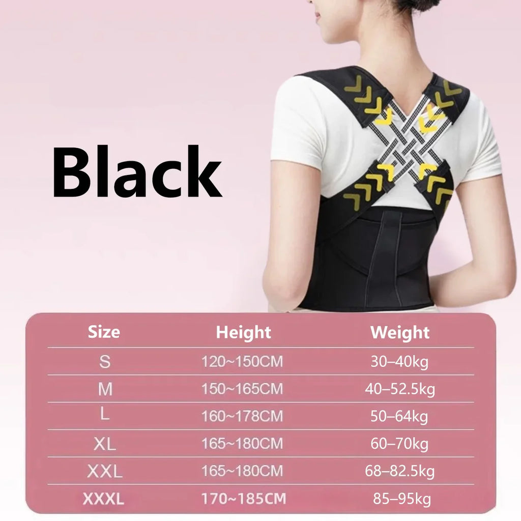 Correcteur de posture |   Ceinture de soutien du dos réglable