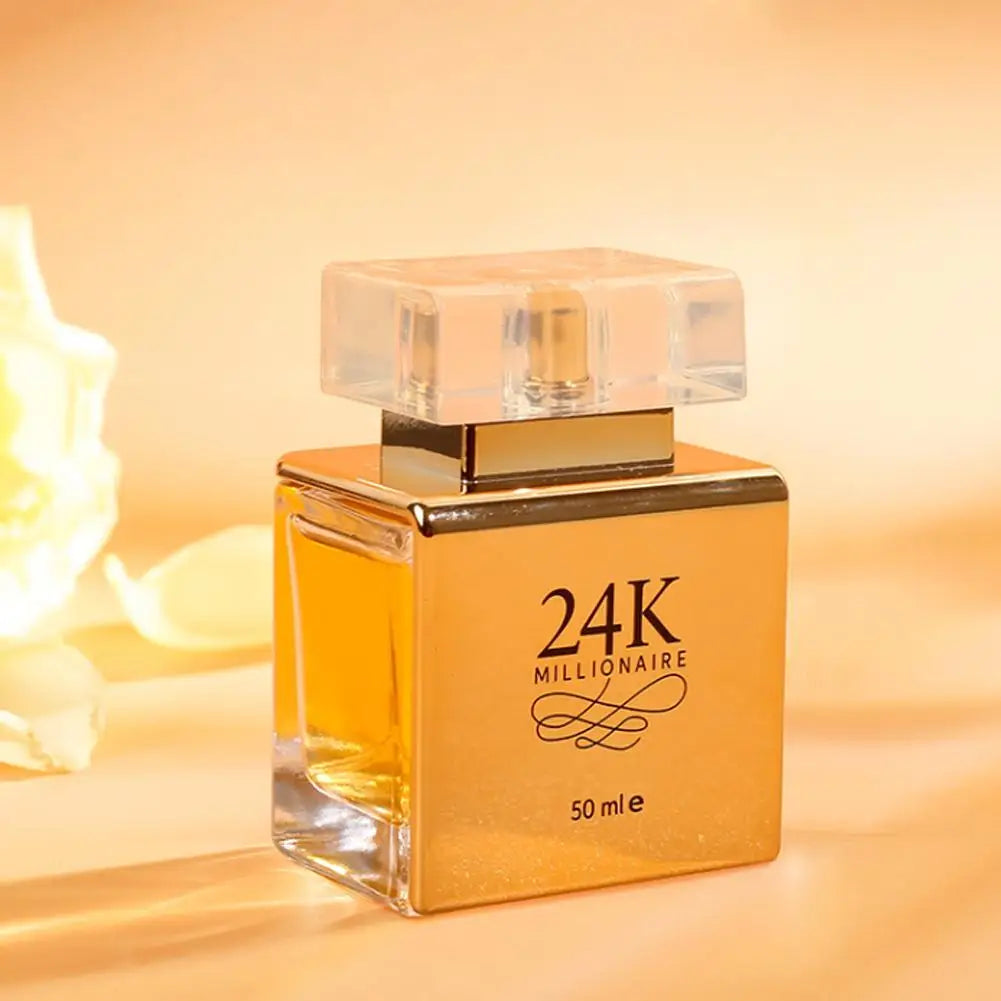 Parfum pour femme 24K Pure Gold, parfums sucrés, fragrance longue tenue, eau de parfum fruitée, eau de parfum aux fleurs d'orange